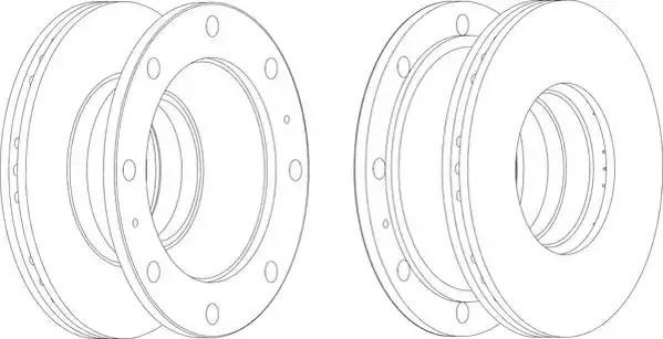 Тормоз дисковый передний BCR106A BERAL