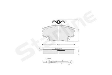 Колодки тормозные BDS025 STARLINE