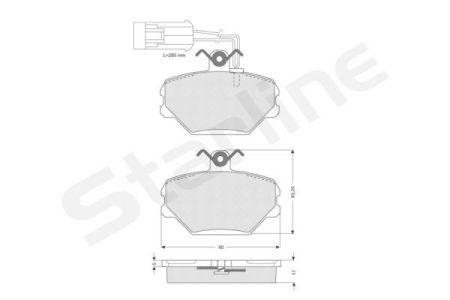 Колодки тормозные дисковые комплект BDS044 STARLINE