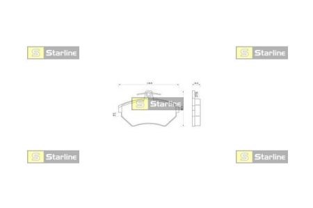 Колодки тормозные дисковые комплект BDS062 STARLINE