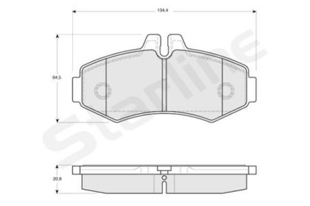 Колодки BDS086 STARLINE