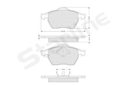 Колодки тормозные передние дисковые BDS087 STARLINE