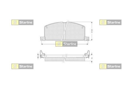 Тормозные колодки BDS090 STARLINE