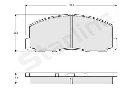 Тормозные колодки BDS119 STARLINE