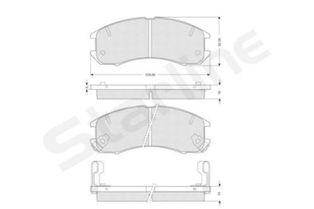 Колодки BDS126 STARLINE