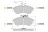 Передние тормозные колодки BDS143 STARLINE