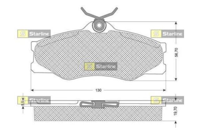 Колодки BDS229 STARLINE