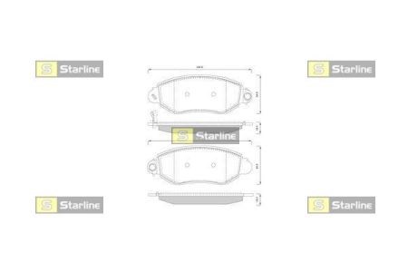 Колодки передние BDS244 STARLINE
