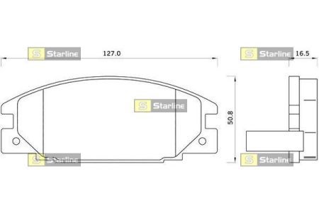 Тормозные колодки BDS261 STARLINE