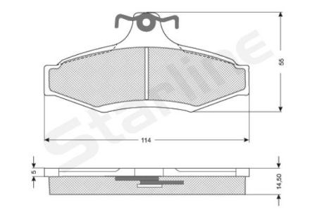Колодки тормозные дисковые комплект BDS310 STARLINE