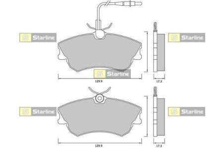 Колодки BDS368 STARLINE