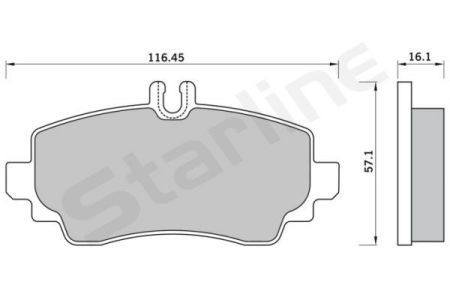 Колодки передние BDS369 STARLINE