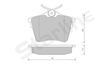 Колодки дисковые  BDS419 STARLINE