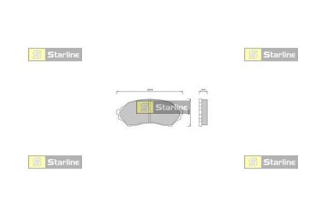 Колодки передние BDS421 STARLINE