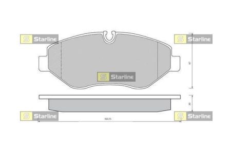 Передние тормозные колодки BDS426 STARLINE