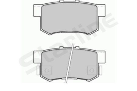 Колодки гальмові задні, дискові BDS519 Starline