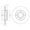 Ротор тормозной BG2272 DELPHI