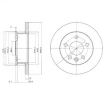 Диск тормозной передний BG2716 DELPHI