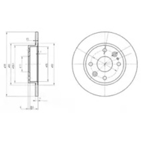 Дисковый тормоз BG2803 DELPHI