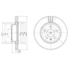 Диск тормозной передний BG2908 DELPHI