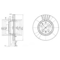 Диск тормозной передний BG3039 DELPHI