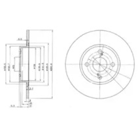 Задний дисковый тормоз BG3186 DELPHI