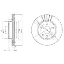 BG3417 DELPHI Диск тормозной передний купить в Сумы