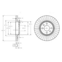 DELPHI BG3430 Диск тормозной передний в наличии Запорожье