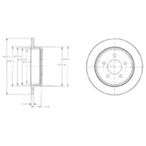 Дисковый тормоз BG3595 DELPHI