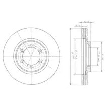 Тормоз дисковый передний BG3936 DELPHI