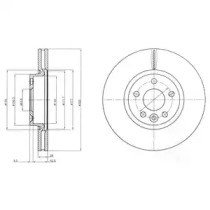 DELPHI BG4094C Передние тормозные диски в наличии Житомир