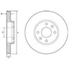 Передний тормозной диск BG4459C DELPHI