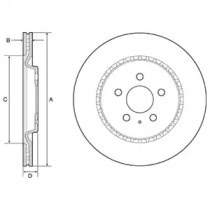 DELPHI BG4643C Диск тормозной задний в наличии Харьков
