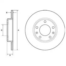 Тормозной диск BG4670C