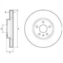 DELPHI BG4702C Диск тормозной передний в наличии Ужгород