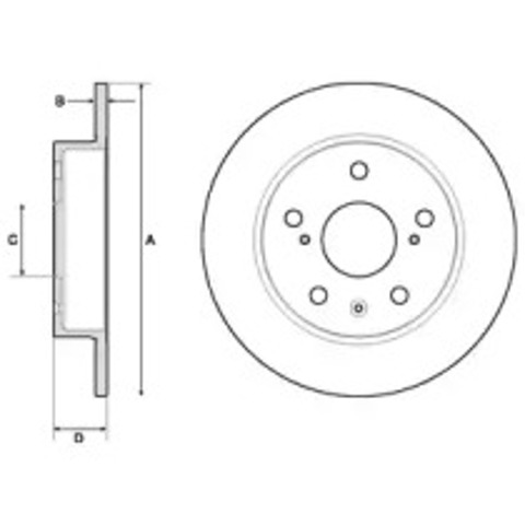 BG4709C DELPHI Тормозные диски купить в Харьков