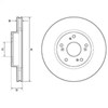 Передний тормозной диск BG4774C DELPHI