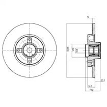 DELPHI BG9053RSC Диск тормозной задний в наличии Винница