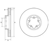 DELPHI BG9142C Диск тормозной передний в наличии Одесса
