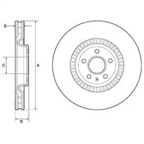 Тормоз дисковый передний BG9171C DELPHI