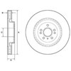 Передний тормозной диск BG9175C DELPHI