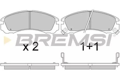 Тормозные колодки BP2573 BREMSI