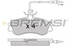 Колодки тормозные BP2711 BREMSI