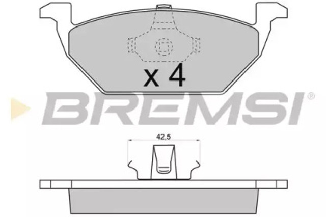 Тормозные колодки BP2712 BREMSI