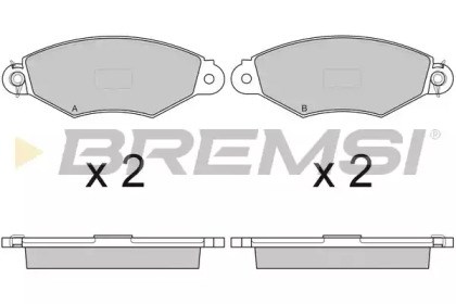 Колодки передние BP2749 BREMSI