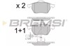 Колодки тормозные передние дисковые BP2816 BREMSI