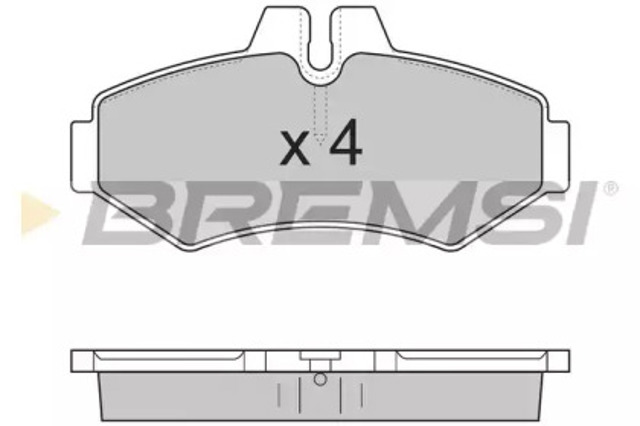 Задние колодки BP2845 BREMSI