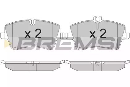 Тормозные колодки BP2896 BREMSI