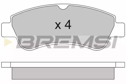 Колодки тормозные BP2928 BREMSI