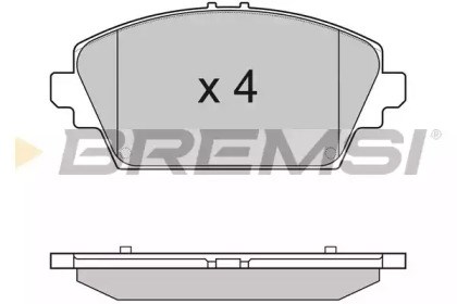 Тормозные колодки BP2945 BREMSI